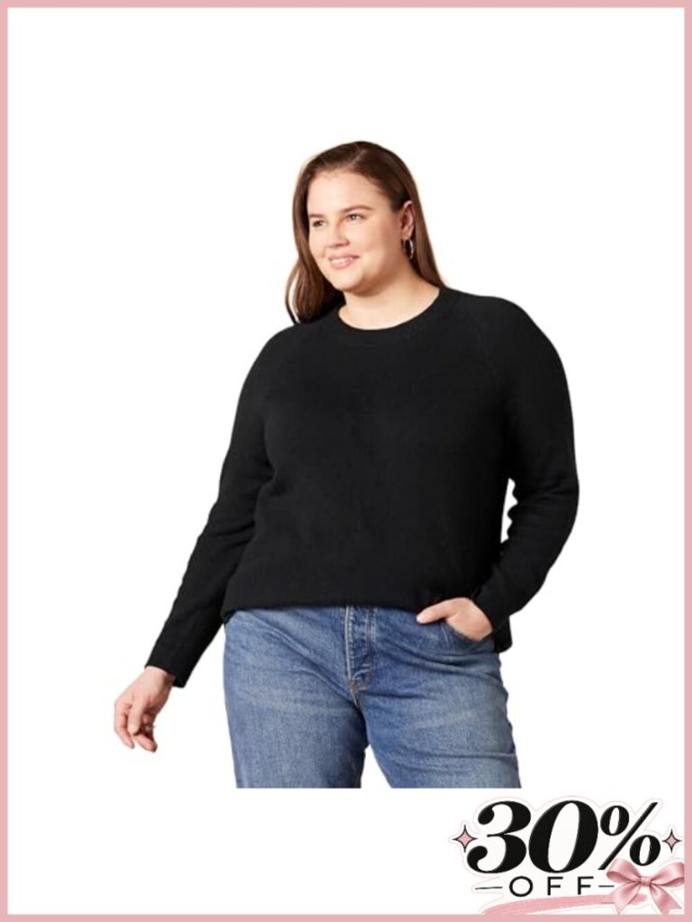 Soft Touch Crewneck Long Sleeve Pullover Sweater Regular Fit